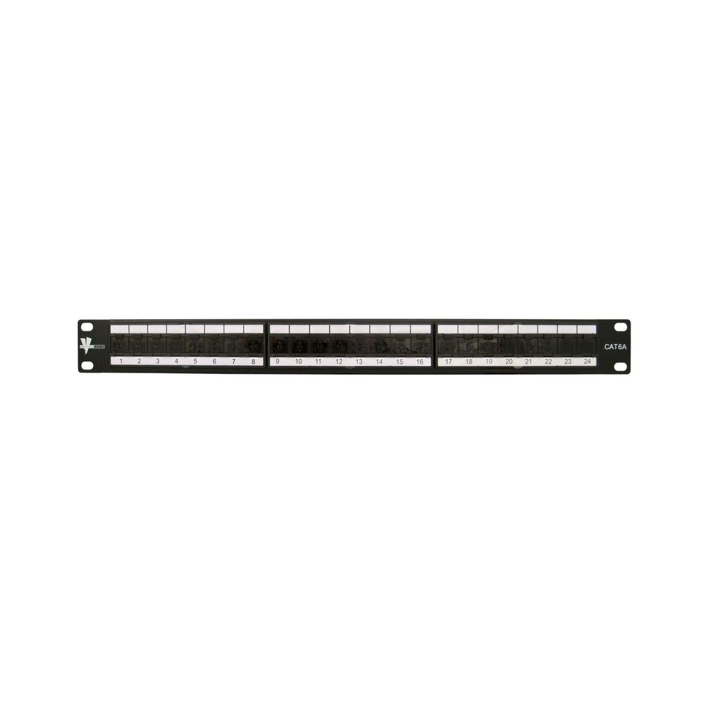 Vertical Cable Cat6A 24 Port Shielded Krone Type 19" Horizontal Rackmount 1U ...