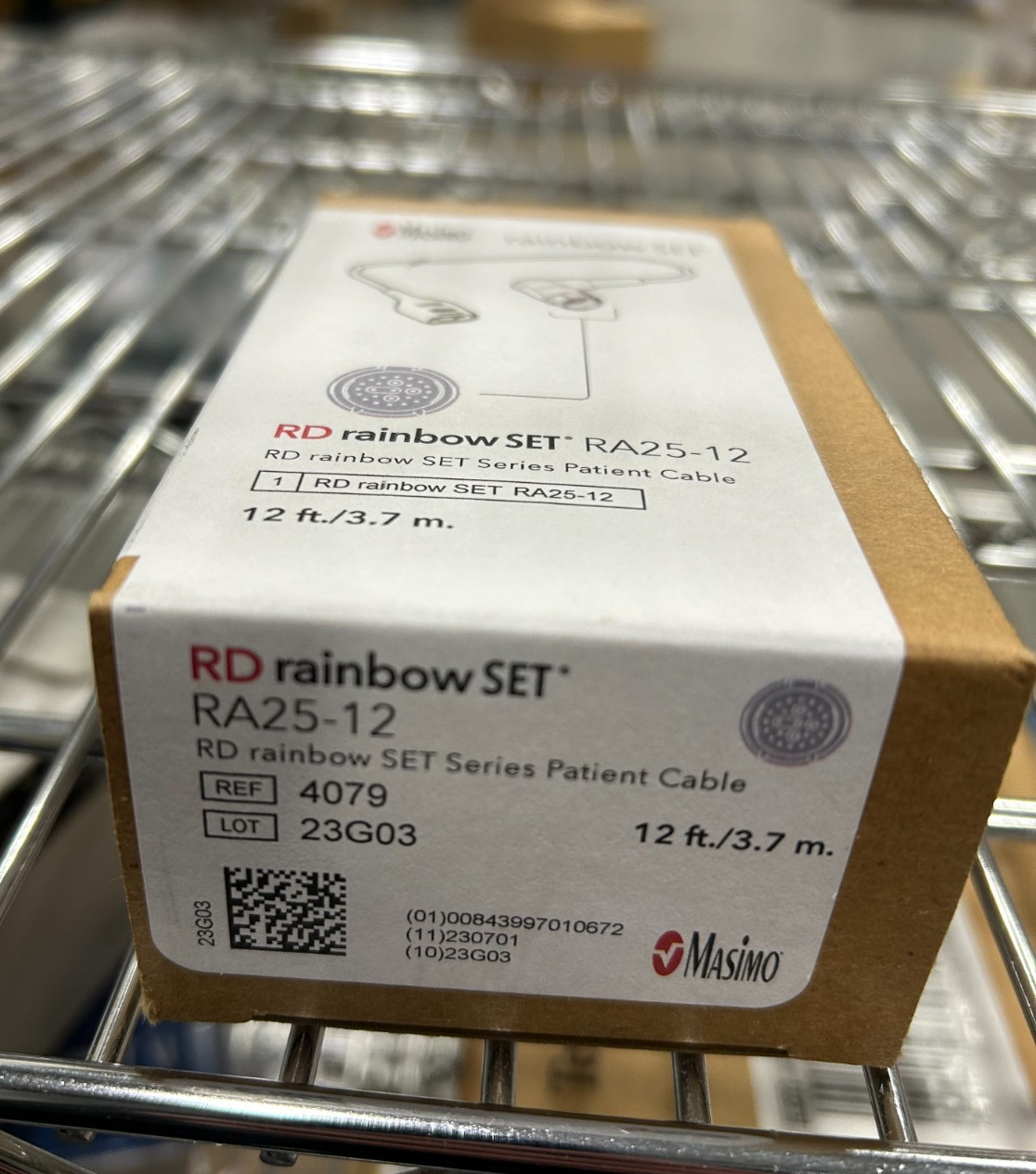 Masimo OEM 4079 SET RD Rainbow RA25-12 12FT. Brand New in Box