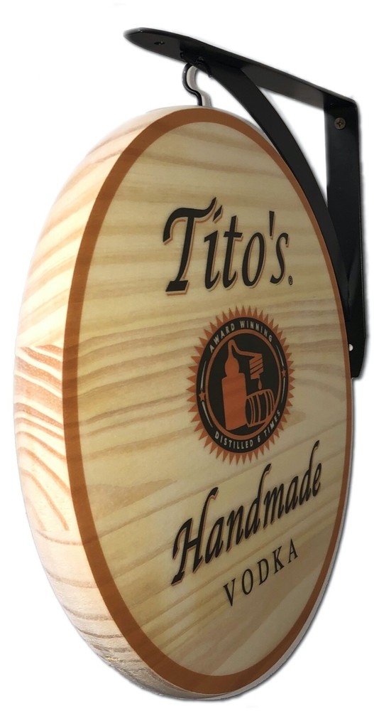 Tito's Handmade Vodka - 2 Sided Pub Sign