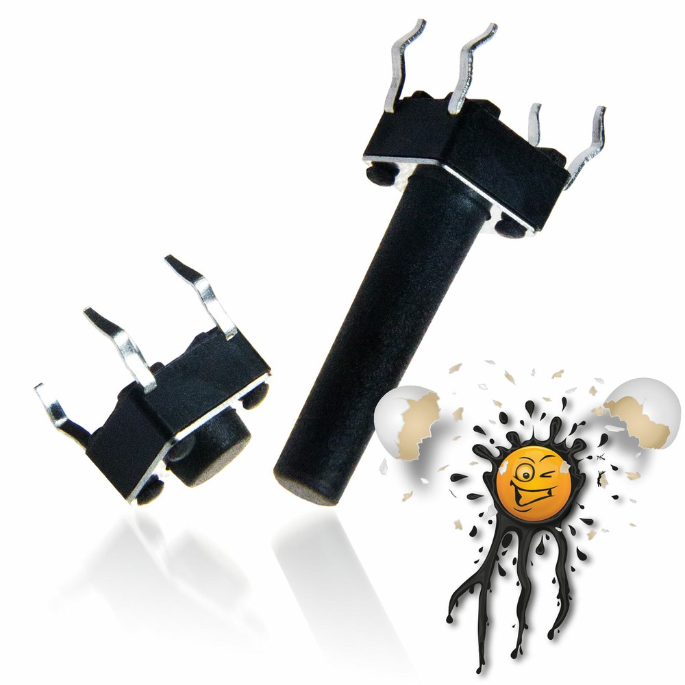 5 x DIY mini push button micro push button 4 pole 6x6mm 4.3-20mm micro switch dip