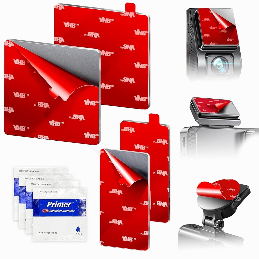 High-Bond Double-Sided Adhesive Pads for Windshield - Ultimate Dash Cam Support