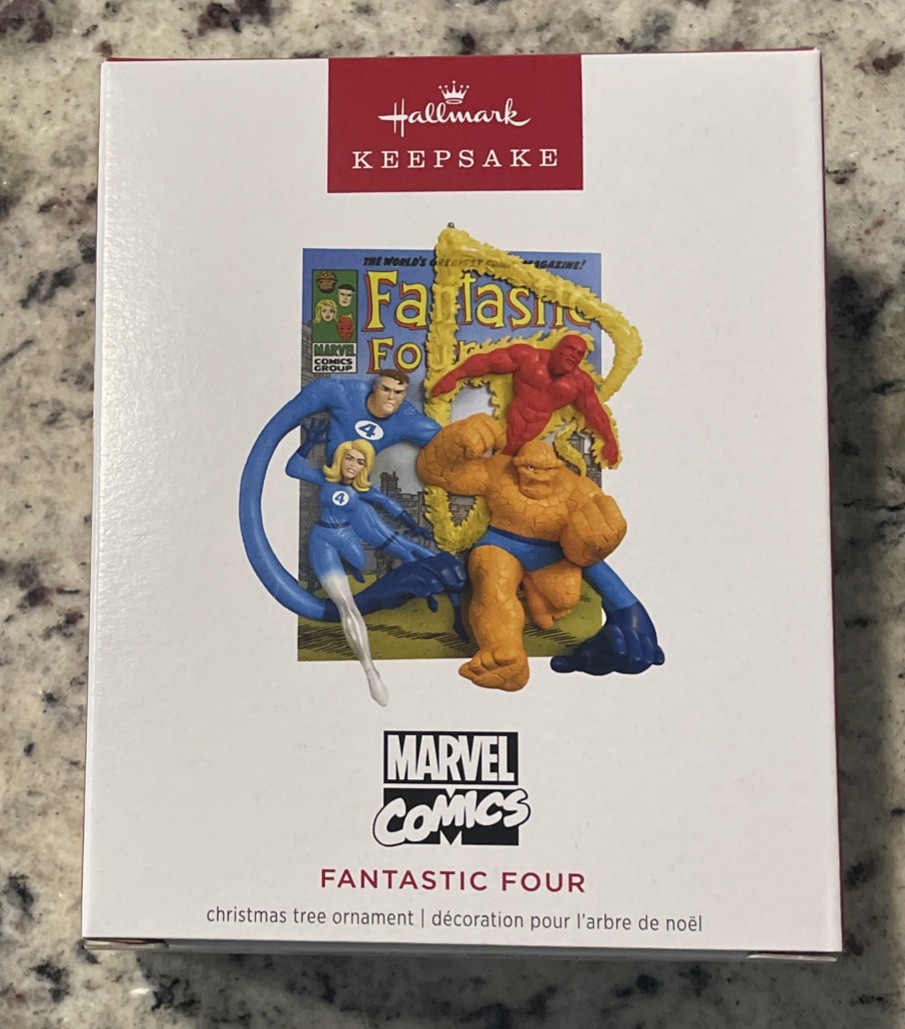 Hallmark Keepsake 2025 Fantastic Four Marvel Comic Ornament