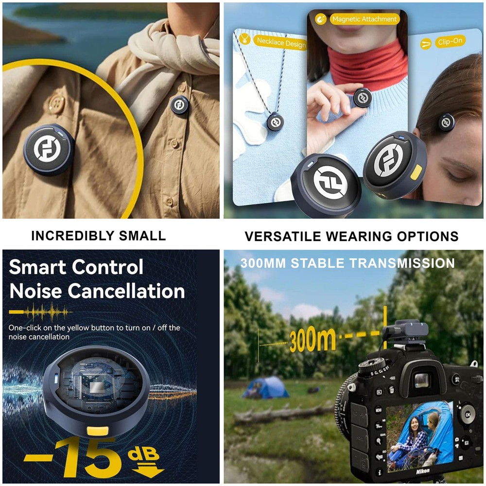 Hollyland LARK M2 COMBO Wireless Combo Microphone System Content Creation Bundle