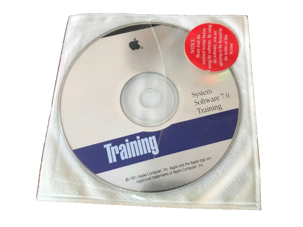 VERY RARE System Software 7.0 Training CD ~ Apple Computer, 1991