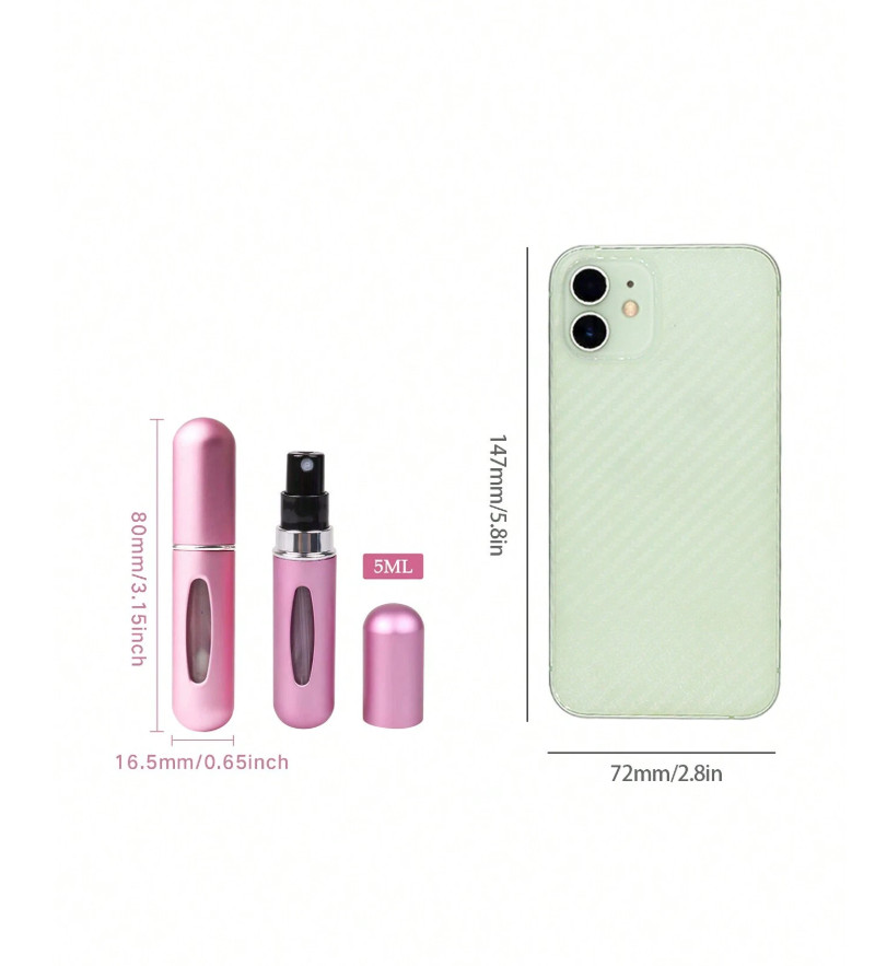 1 pc Mini Refillable Perfume Atomizer Travel Spray Bottle Portable Scent Pump