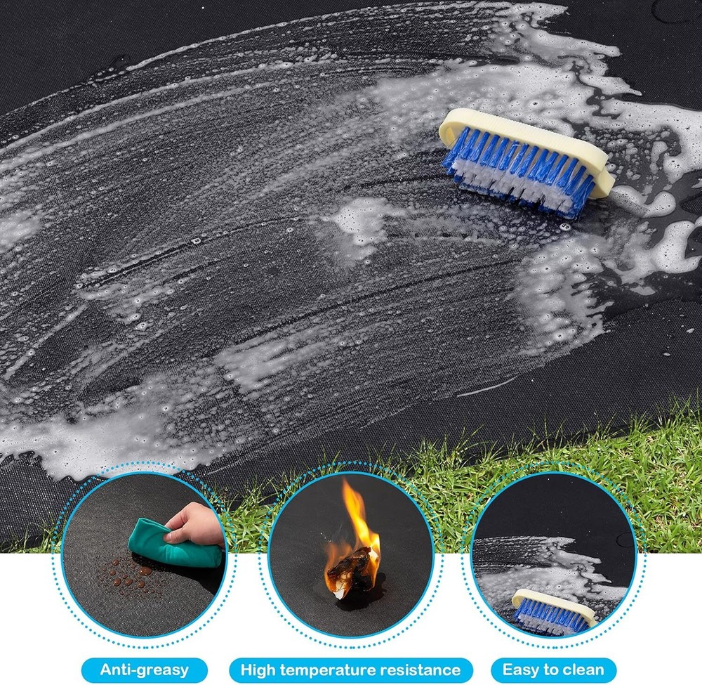 Under Grill Floor Mat Premium Grill Mat for Deck Oil Absorbent Deck Protector US
