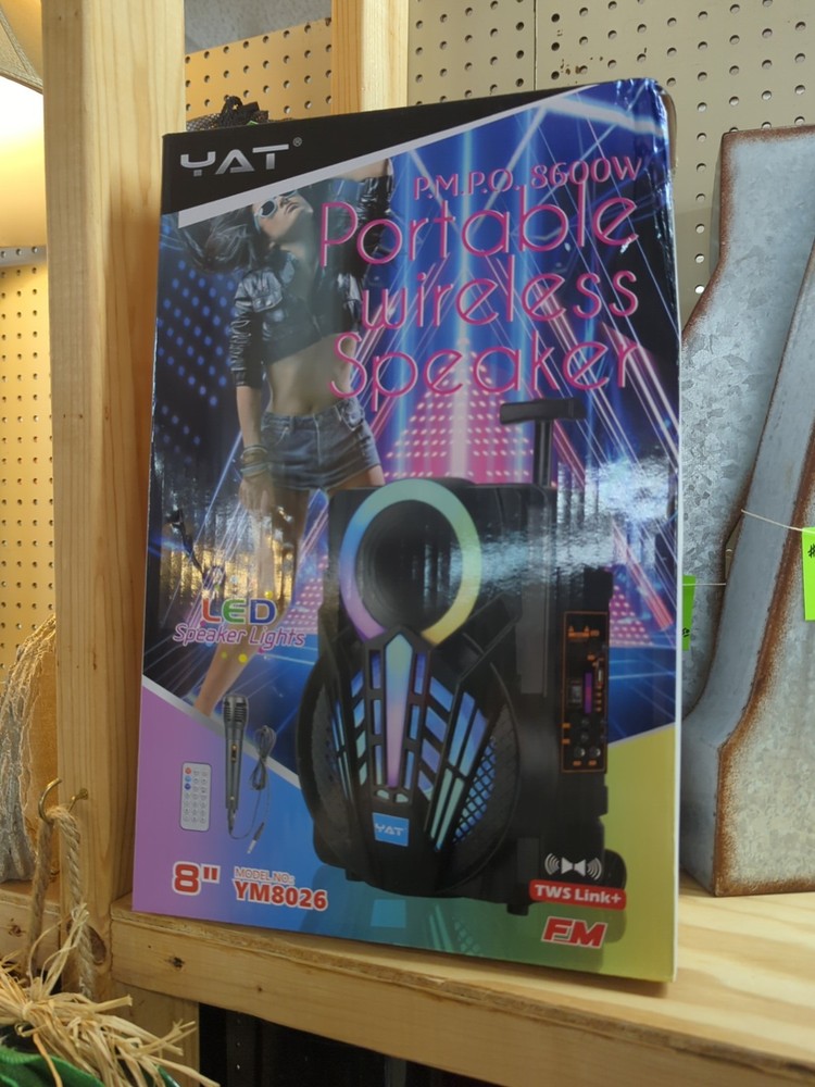 Yat Portable Wireless Speaker Model No: YM8026 (BOOTH)