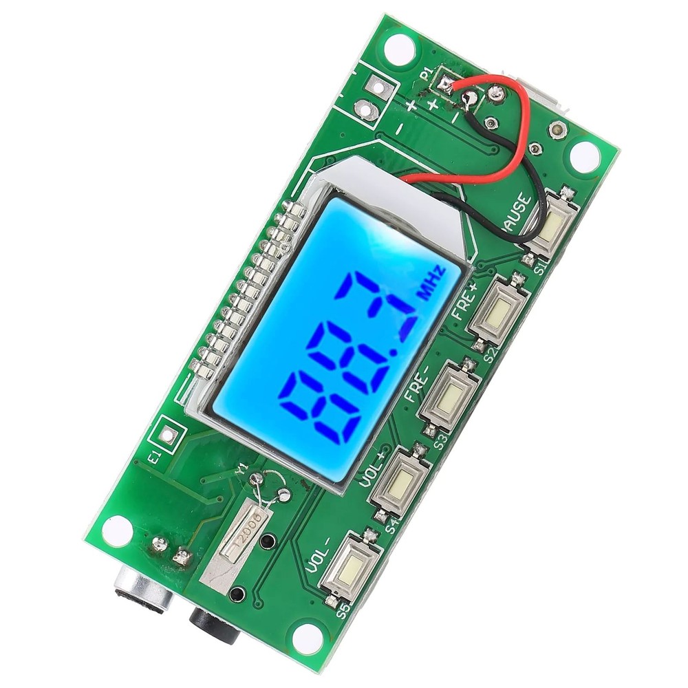 FM Radio Transmitter Module With LCD Display Board 3-5V Mono/Stereo Mode