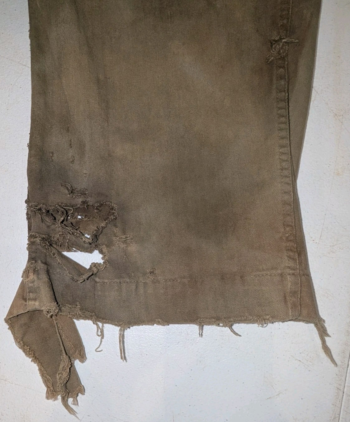 WWII/2 USMC Miniseries Pacific HBT combat aged matching tunic and pants set