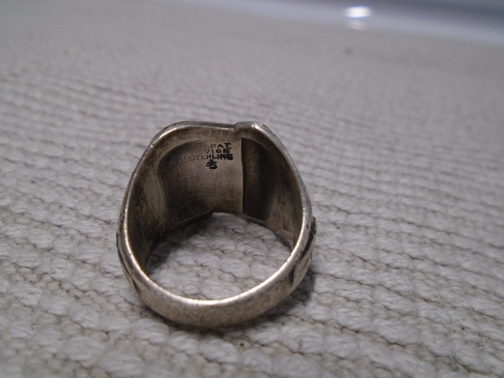 WW2 Army Air Corp Sterling Ring Size 8.5/17 Grams