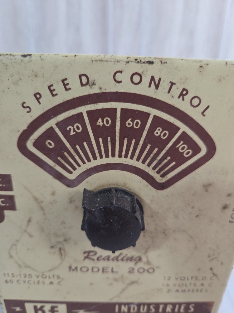 KF Industries Speed Control Reading Model 200 Train Controller - Not Tested