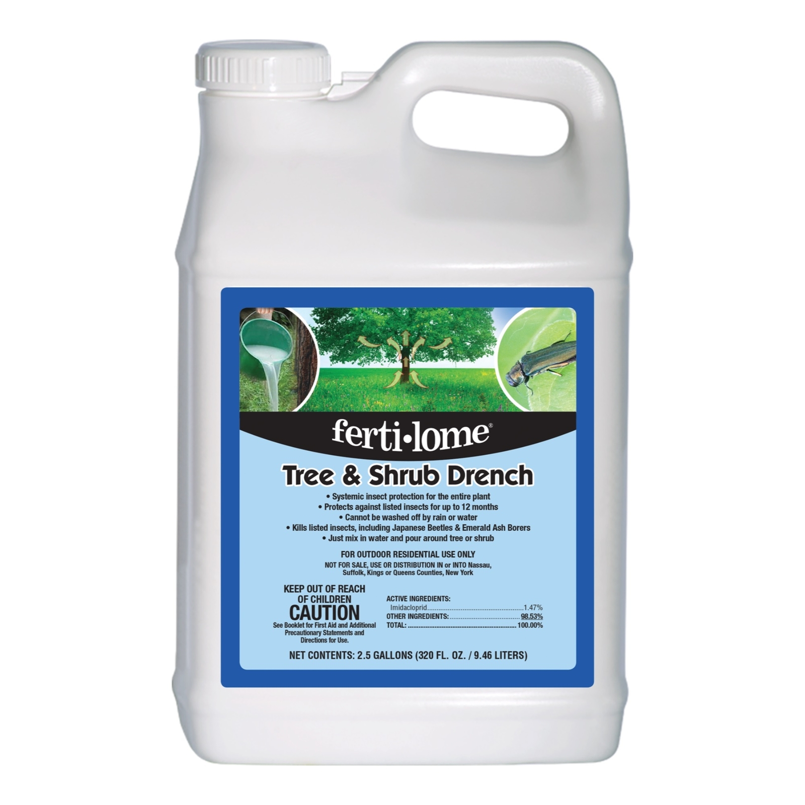 VPC Fertilome (#11208) Tree & Shrub Drench, 2.5 fluid gallons (320 FL OZ/9.46 L)