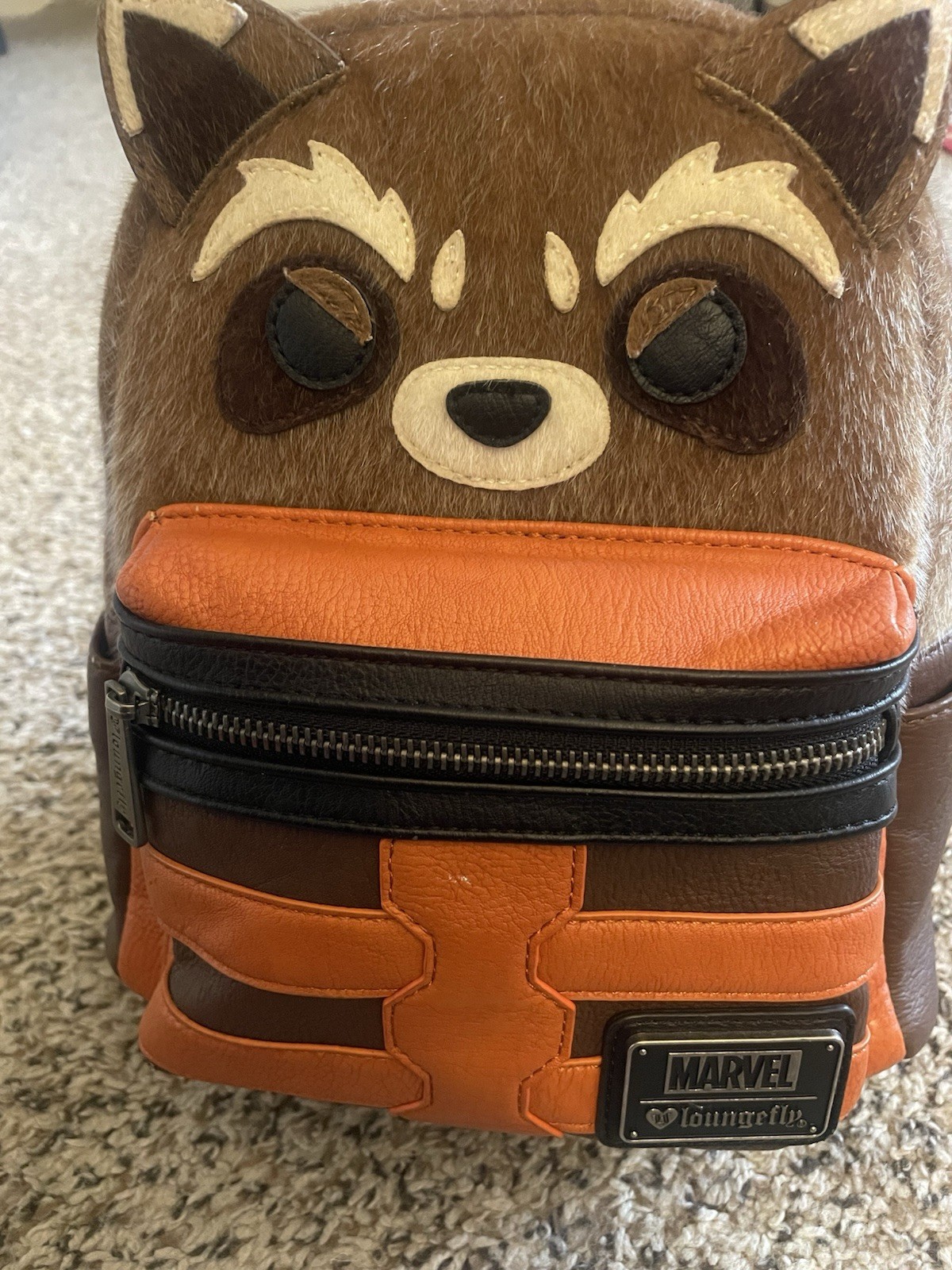 Loungefly Marvel Guardians Of The Galaxy Rocket Raccoon Mini Backpack HEART OG