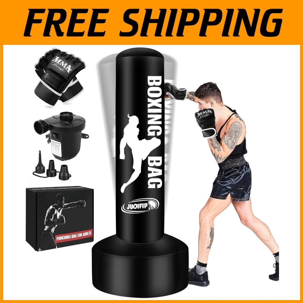 Heavy Punching Bag with Widened Base