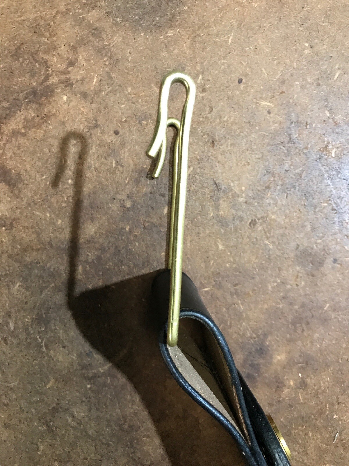 Brass Bayonet Frog Hook Adapter for Mills Woven Cartridge Belts