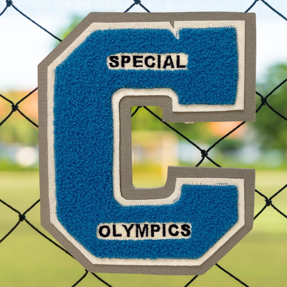 Vtg Special Olympics Varsity Jacket Letter Patch