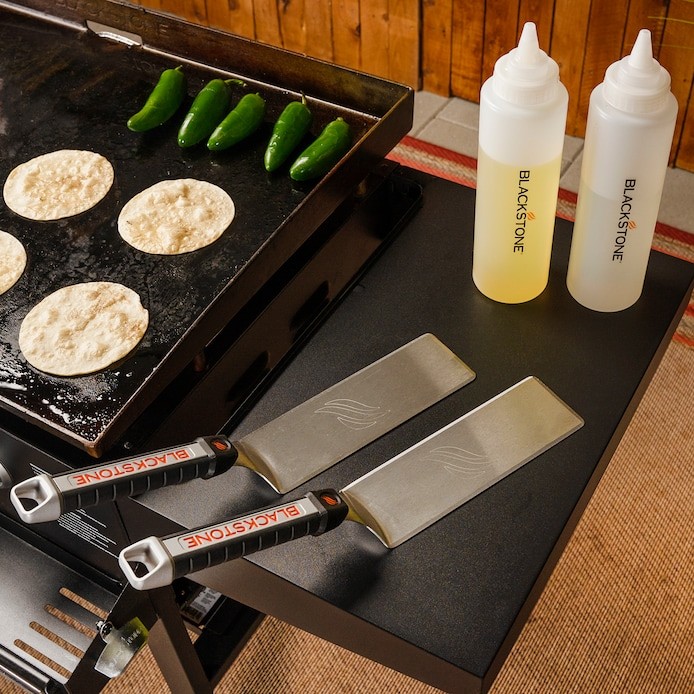 Blackstone 27-Piece Griddle Essentials Accessory Bundle, Stainless Steel Tools,