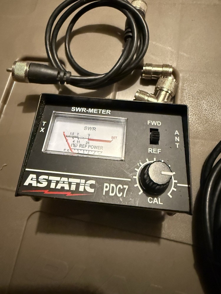 Astatic PDC7 Compact 3 Function SWR Meter An Antenna Cable