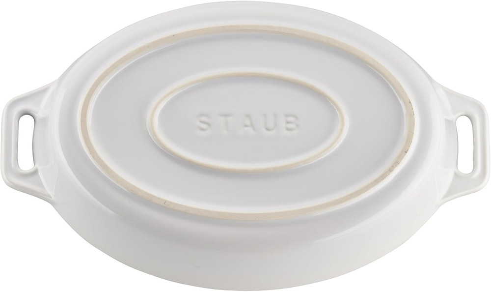 Ceramic Oval Baking Dish Set, 2-Piece, White
