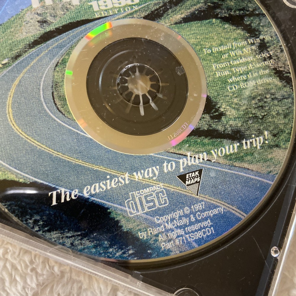 Rand McNally Trip Maker 1998 Edition Users Guide PC Computer Software Vintage