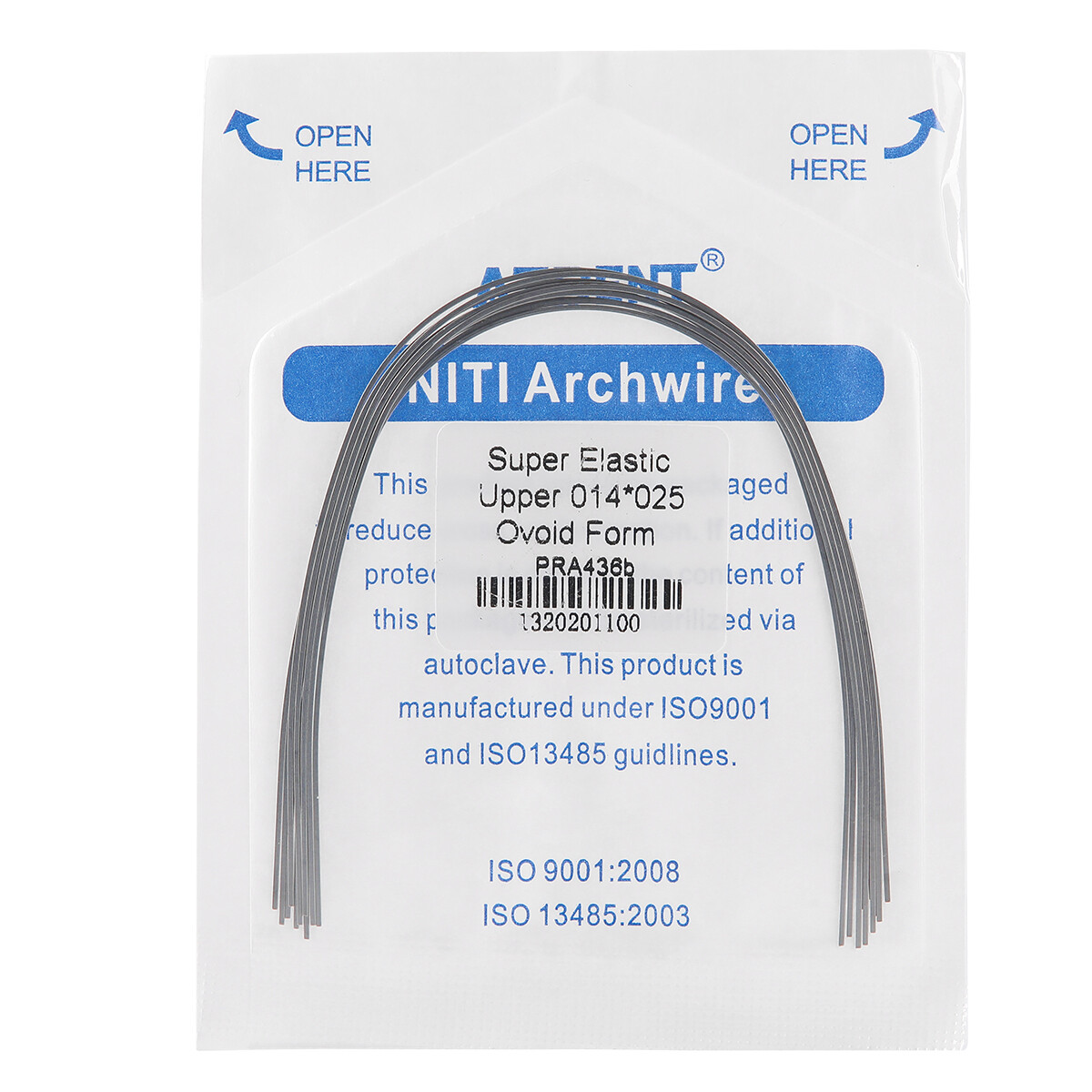 AZDENT arcos de ortodoncia niti super elástico rectángulos ovoide dental USA