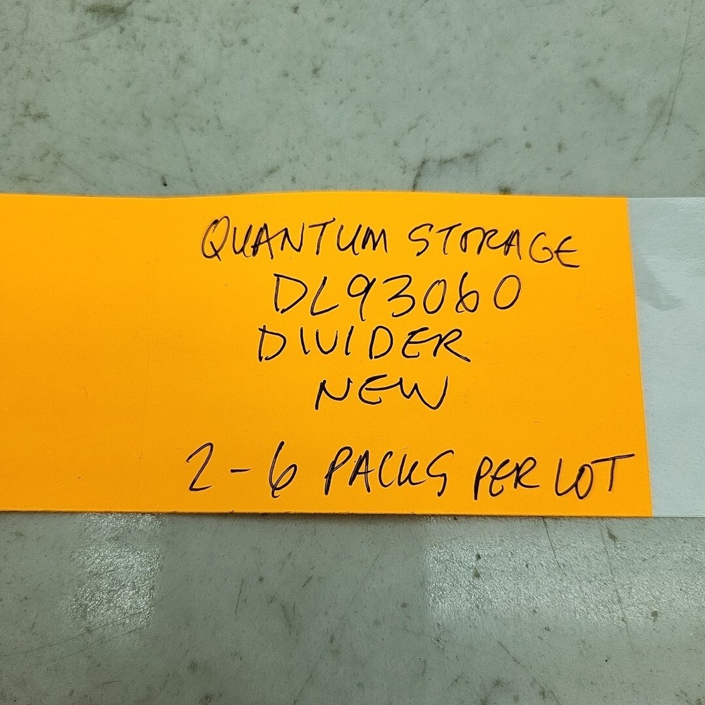 12 Pack Quantum Storage Systems DL93060 Divider 21" Black