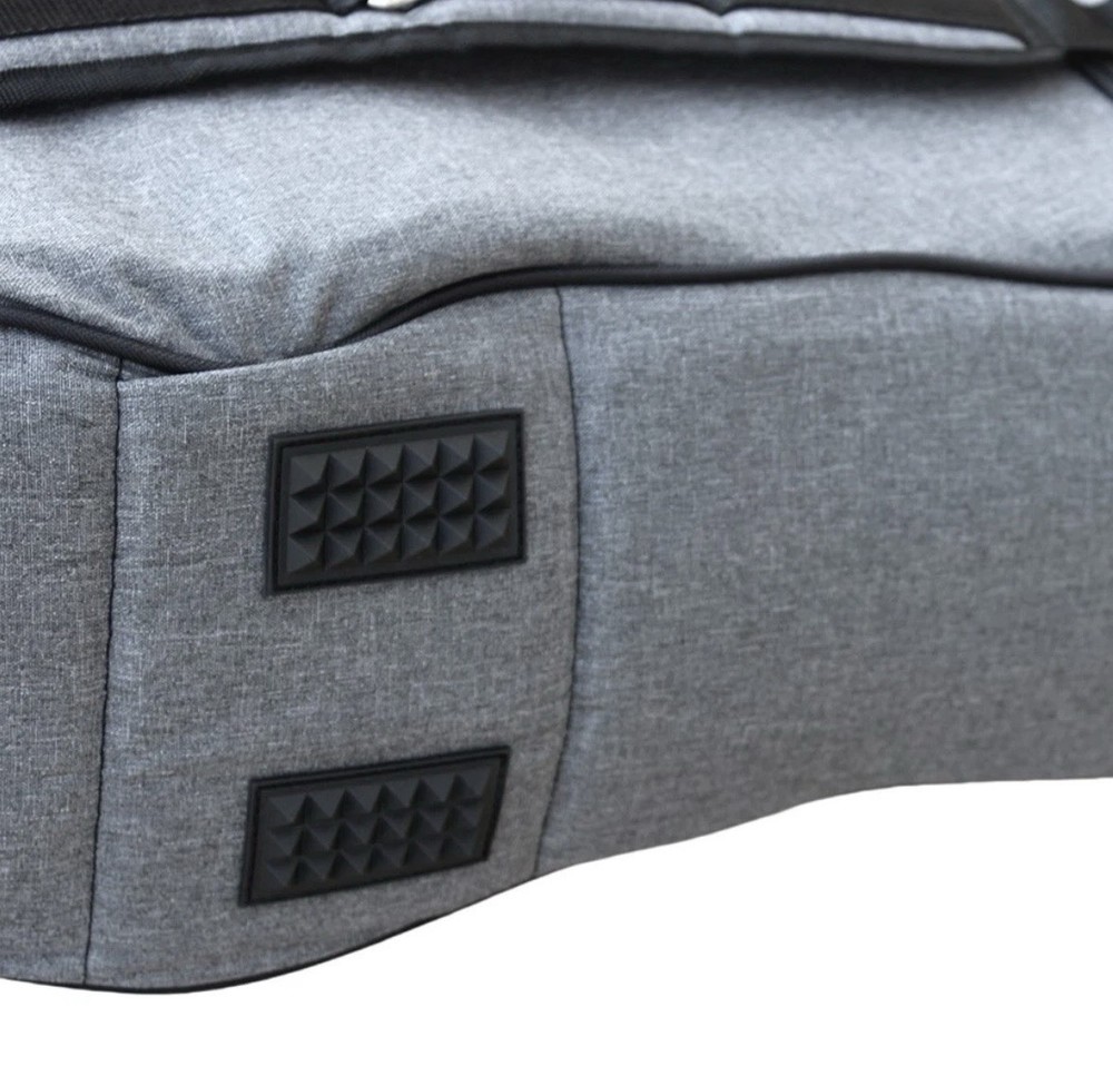 4/4 Cello Gig Bag Case with Multiple Pockets, Handle, straps, light Gray