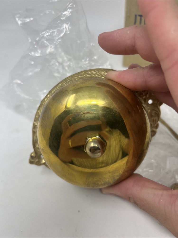 Solid Brass Vintage Mechanical Doorbell Ringer