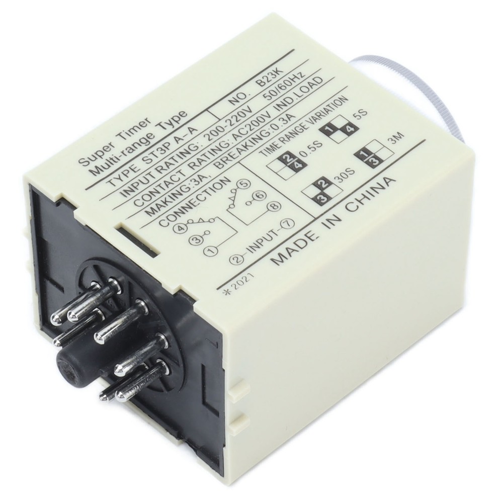 (DC24V)BERM Time Relay Adjustable Power On Timer Delay Accessory Replacement