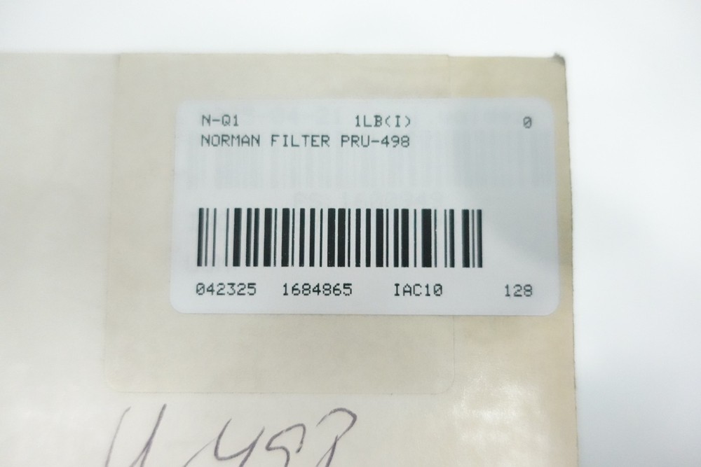 Norman Filter PRU-498 Hydraulic Filter Element