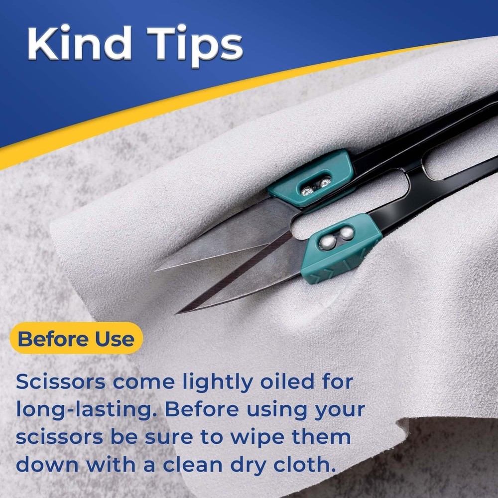 Compact and Durable Sewing Scissors - 4.2 Inch Thread Snips for Craft & DIY