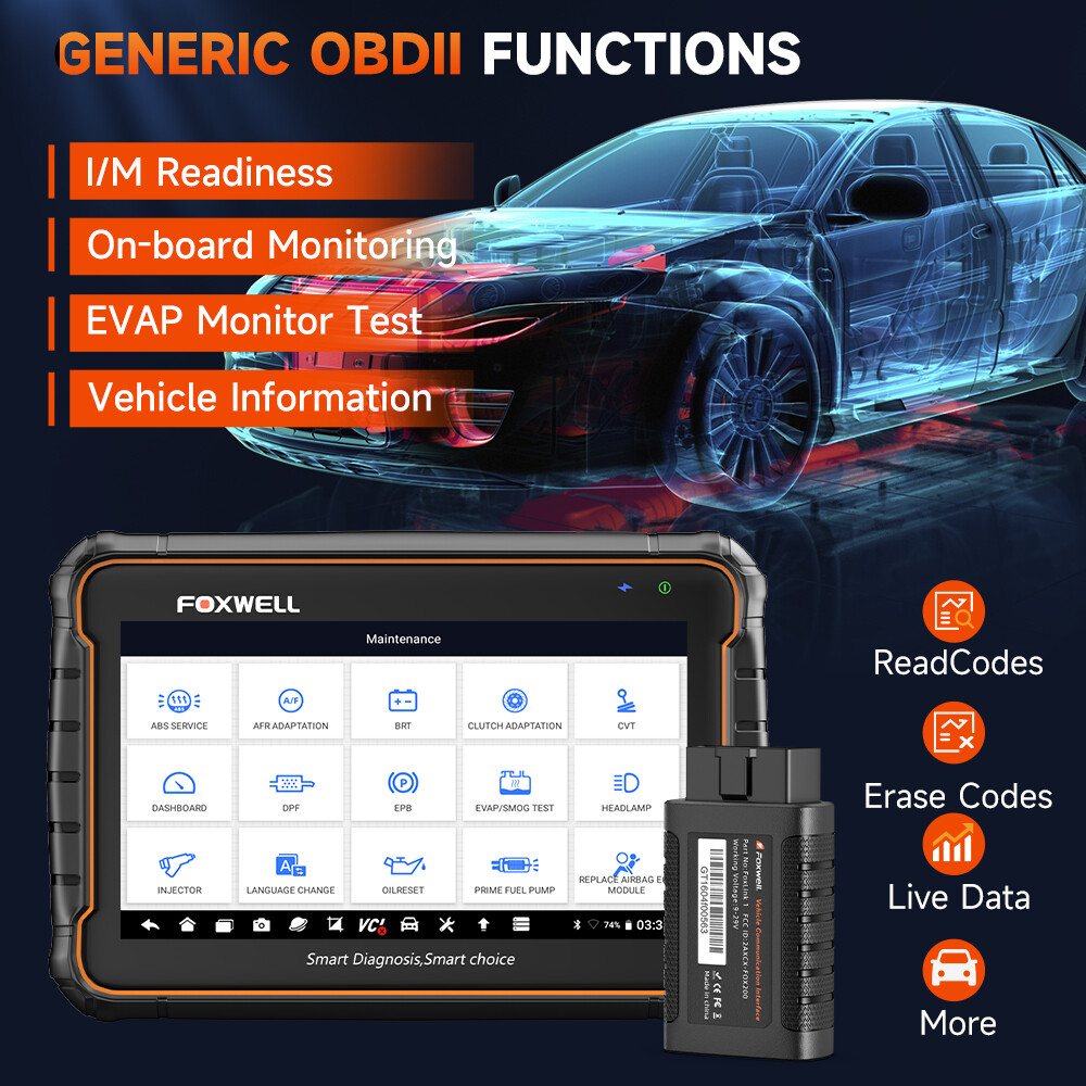 All System OBD2 Scanner ABS SAS EPB Oil TPMS Injector Coding Car Diagnostic Tool