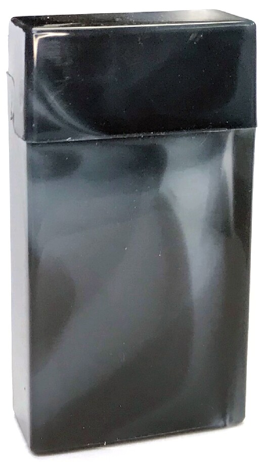 Eclipse Glossy Marble Hard Plastic Crushproof Cigarette Case, 4ct, 100s, 3115M