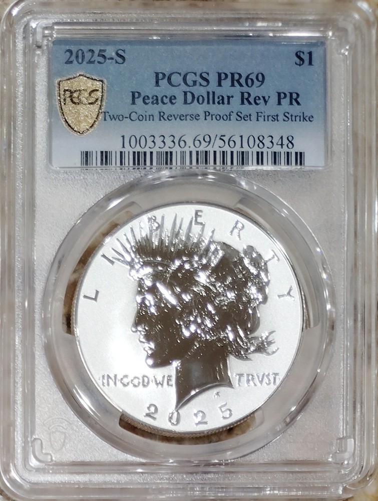 2025-S Peace dollar, Reverse Proof First Strike issue, PCGS PR-69