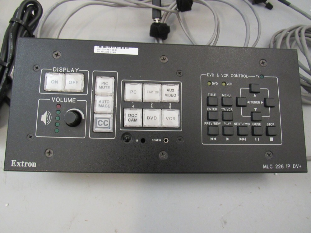 Extron MLC 226 IP DV+ MediaLink Controller with cables & power cord