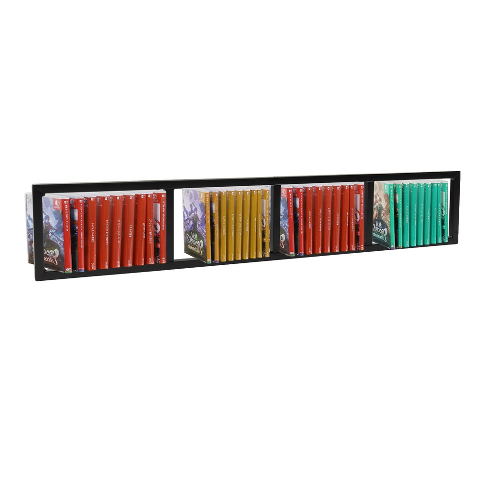 3-Stand Wall Mount CD Rack - Space-Saving Media Storage Organizer