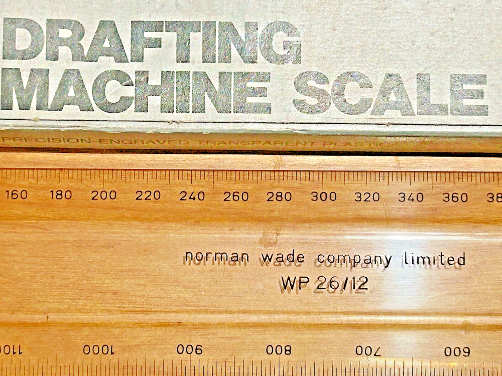 NORMAN WADE WP 26 / 12 inch Drafting Machine Scale, NEW