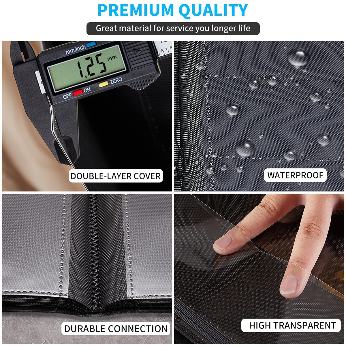 360 Card Pocket Binder with Elastic 9 Pocket Trading Cards Album Folder, Black