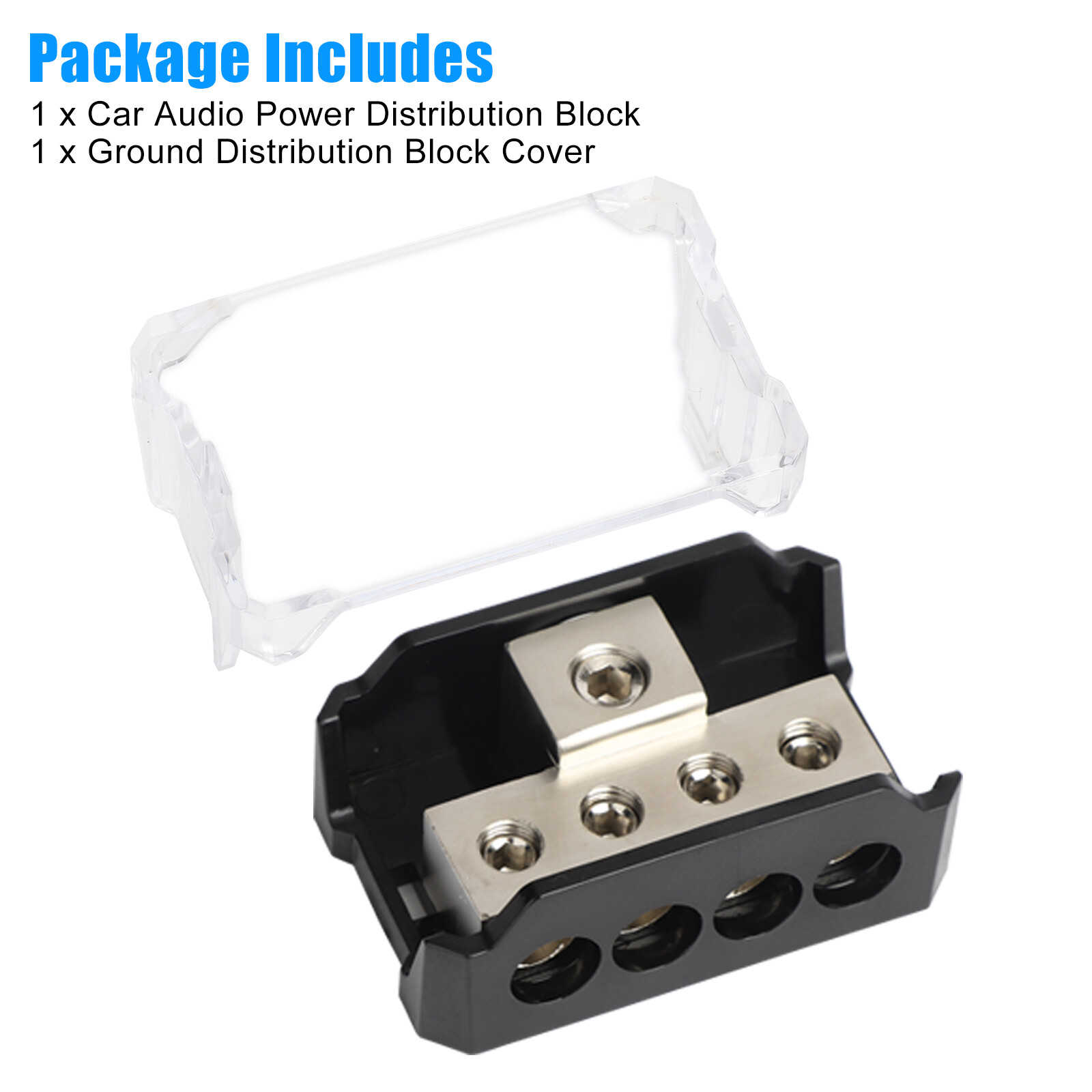 1 x 0/2/4 Gauge input to 4 x 4/8/10 Gauge Output Power Ground Distribution Block