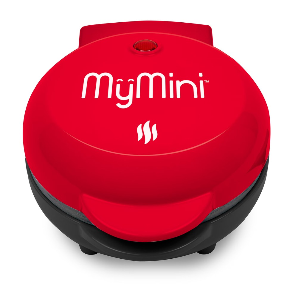 MyMini Red Pancake Griddle 550 Watts Non-Stick Surface
