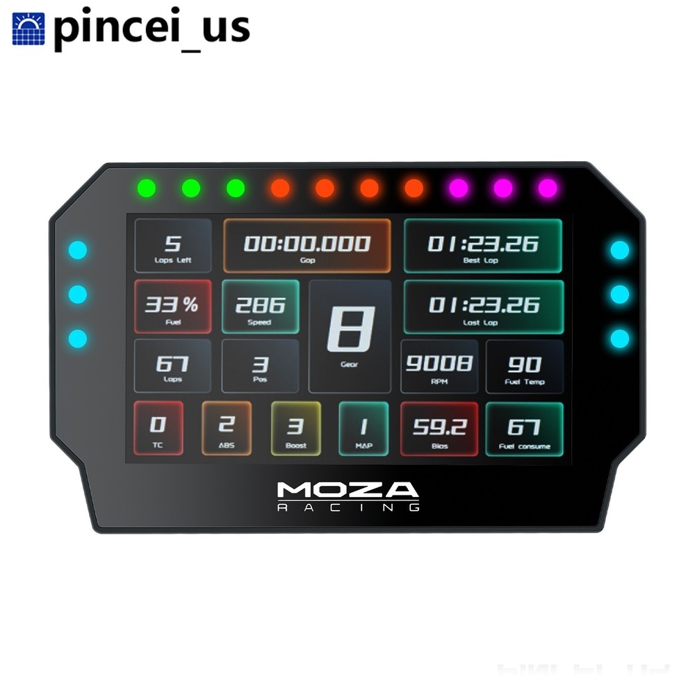 MOZA CM2 Dashboard Sim Racing Dash Display with 5.0-inch 720P Touch Screens