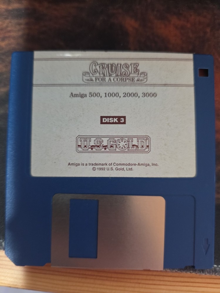 Cruise For A Corpse - for the Commodore Amiga - CIB With MAP