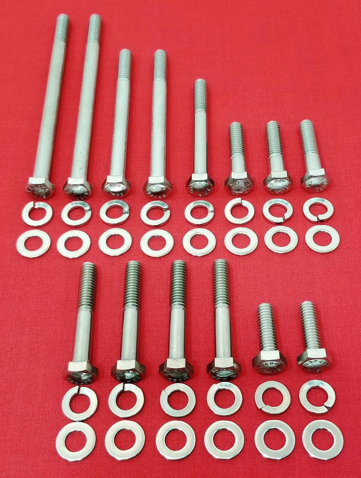 FORD WATER PUMP TIMING COVER BOLTS KIT DRIVER SIDE STAINLESS HEX 289 302 351W