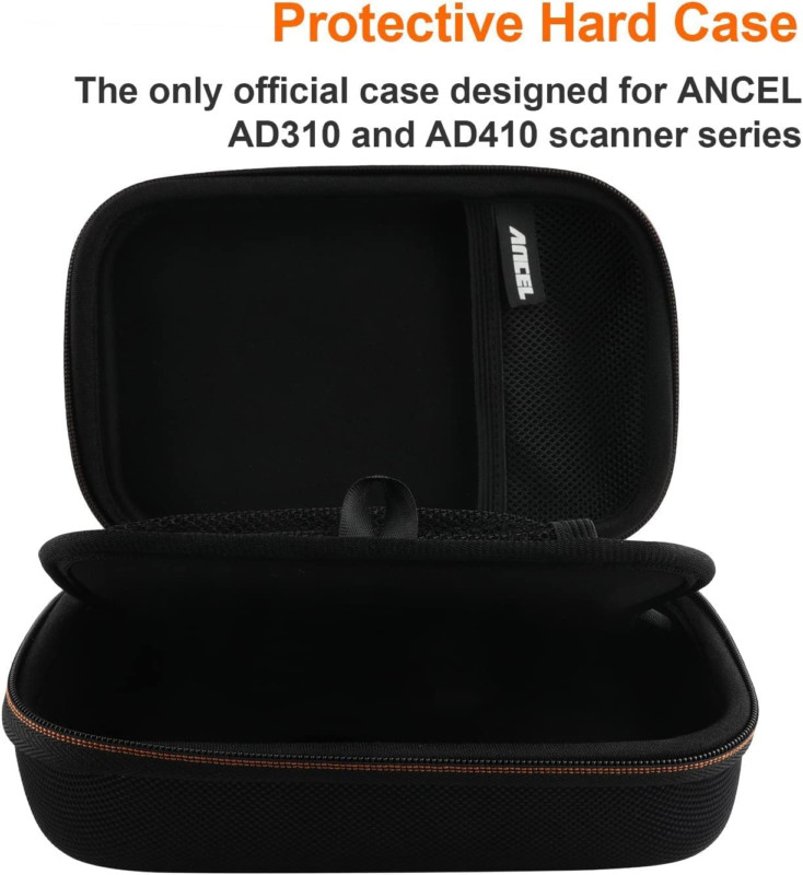 ANCEL Protective Case Waterproof Shockproof Eva Bag Storage Box for OBD2 Scanner