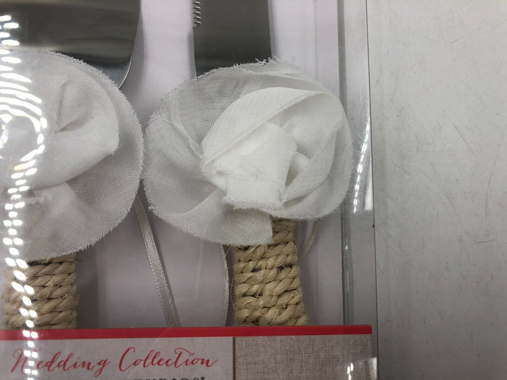 Garter Studio 12In Wedding Cake Knife and Server Set BB02B12026