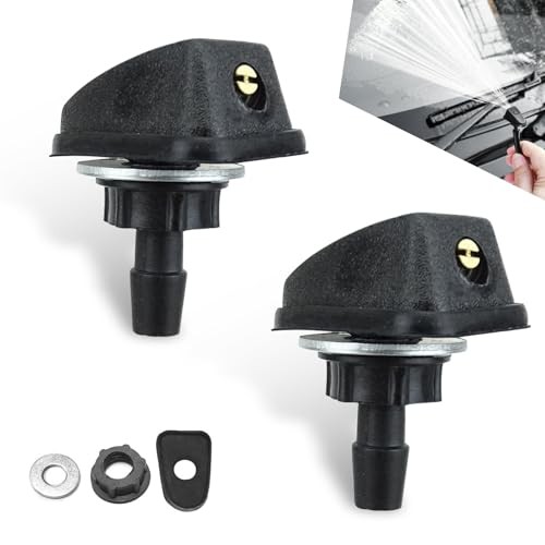 2 PCS Car Front Windshield Washer Nozzle, 0.31" Sprayer Head Replacement