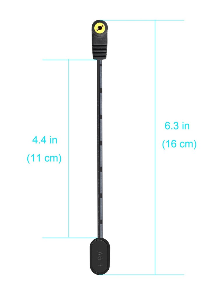 Mr.Power 9V Battery Clip Converter Power Cable Right Angle, 2 Cable, 2