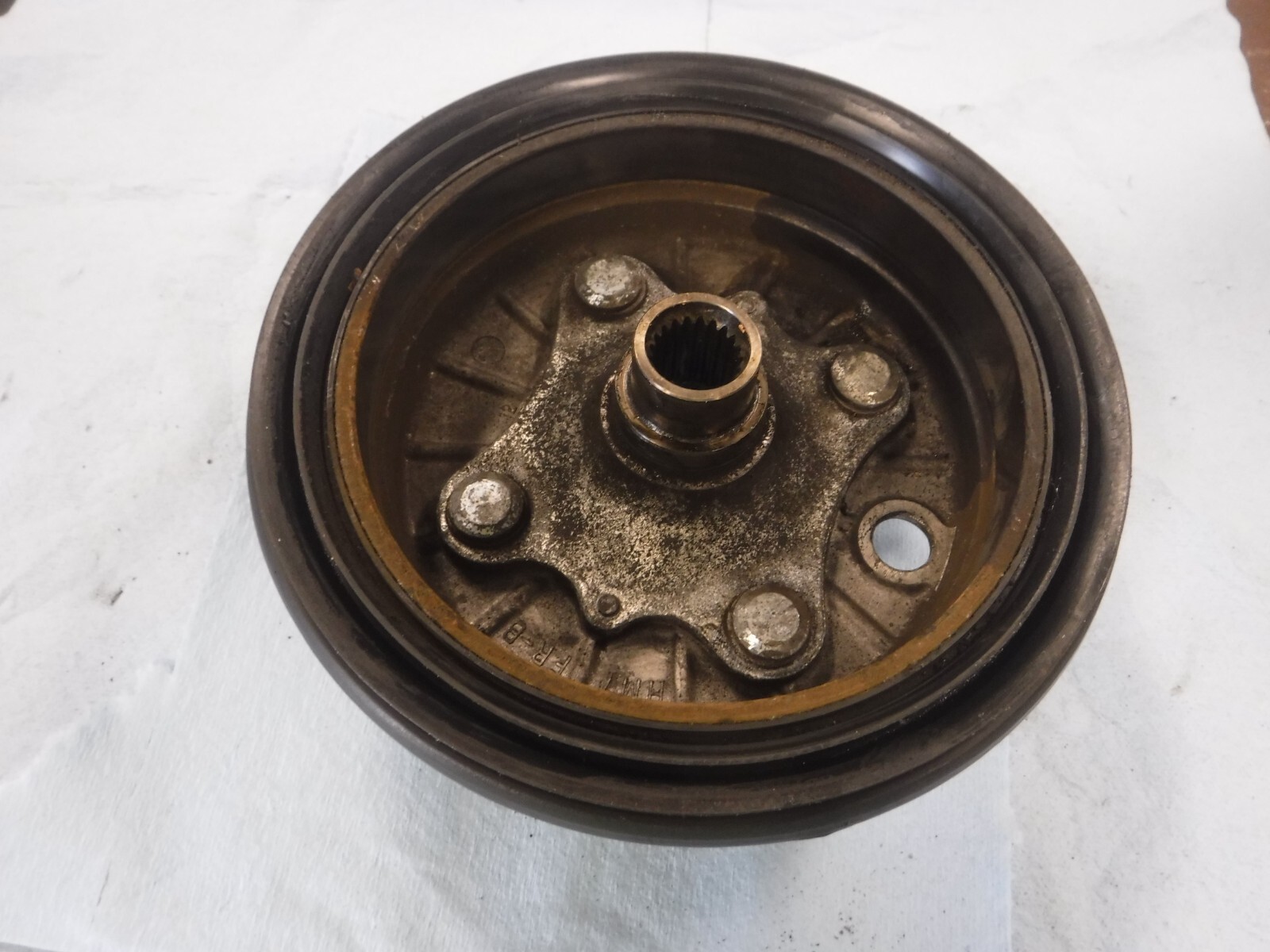 2001 HONDA FOREMAN RUBICON 500 TRX500FA 4X4 FRONT BRAKE DRUM HUB ASSEMBLY