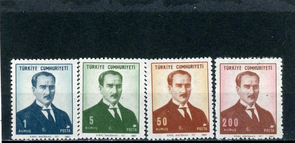 Turkey 1968 Scott# 1767-70 Mint NH