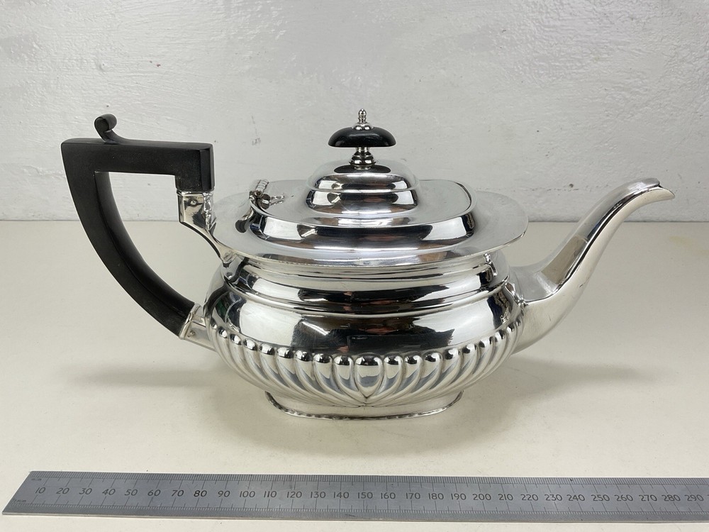 Victorian 3 Piece Silver Plated Tea Set Cooper Brothers Sheffield